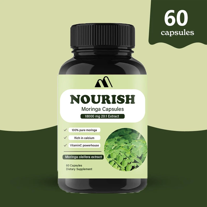 Moringa Leaf Powder - モリンガカプセル | | 100%純粋なモリンガ葉パウダーサプリメント | |