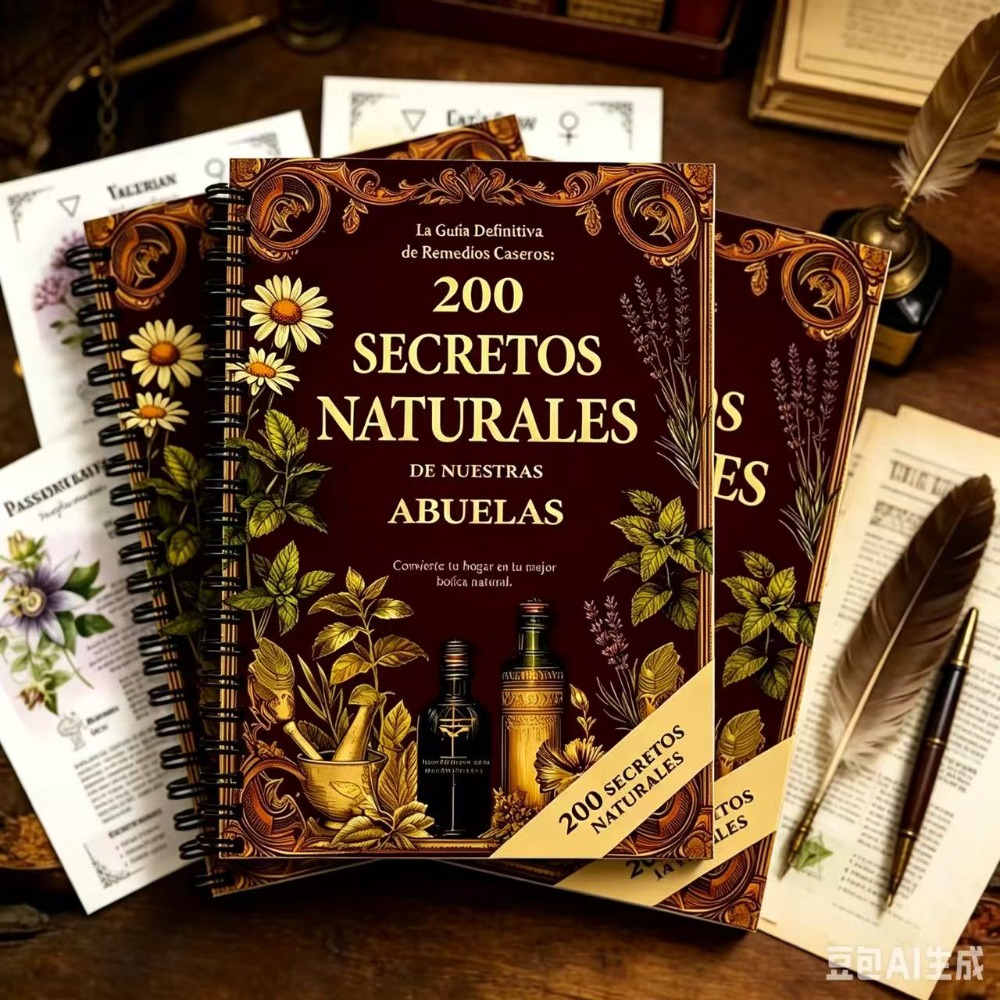 Herbal Wellness Remedy - 200の自然の秘密 A5 スペインの漢方薬ガイド、おばあちゃんの家庭療法と自然健康の本
