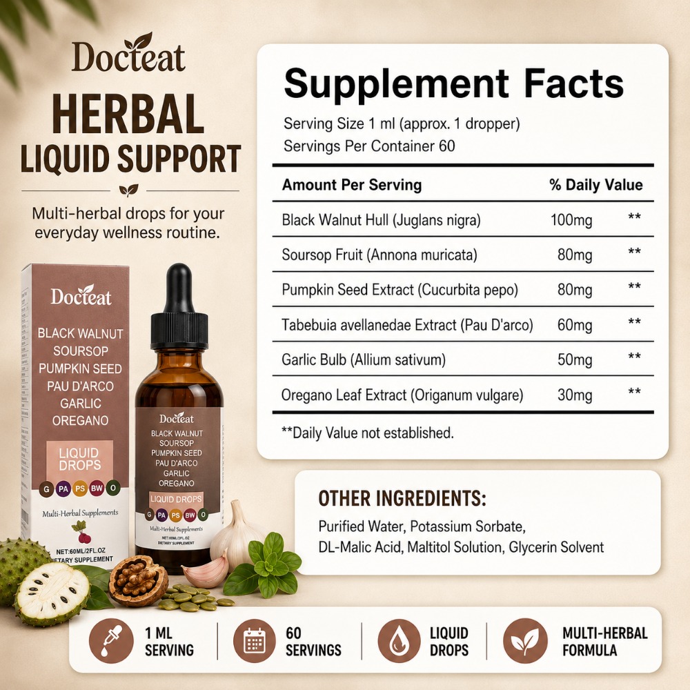 ドクテイト ブラックウォルナット サワーソップ リキッドドロ - Herbal Wellness Drops のレビューと価格