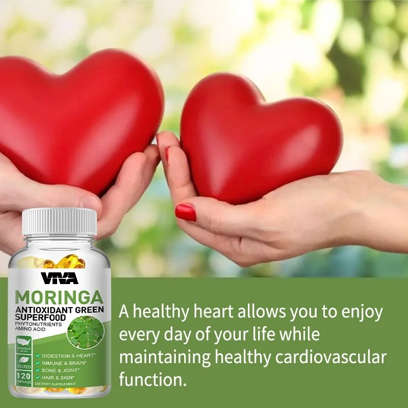モリンガ 1000mg カプセル、消化、心臓、脳、免疫、関節 - Moringa Leaf Powder のレビューと価格