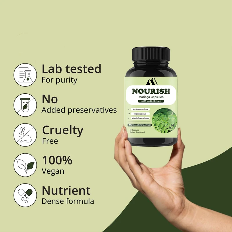 モリンガカプセル | |   100%純粋なモリンガ葉パウダ - Moringa Leaf Powder のレビューと価格
