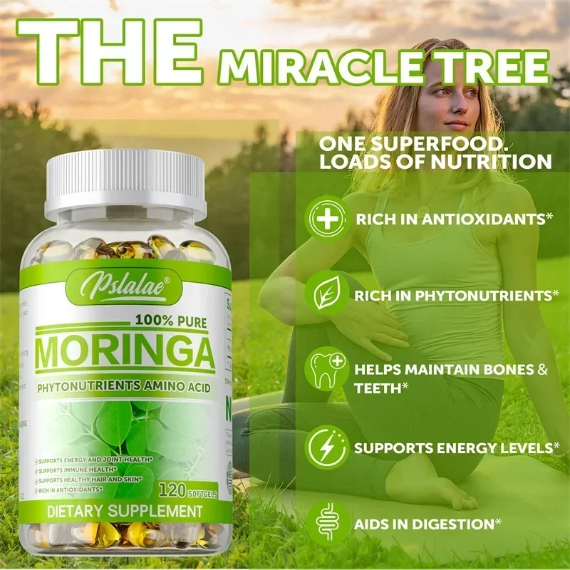 モリンガカプセル - 抗酸化作用、肌、髪、関節の健康をサポー - Moringa Leaf Powder のレビューと価格