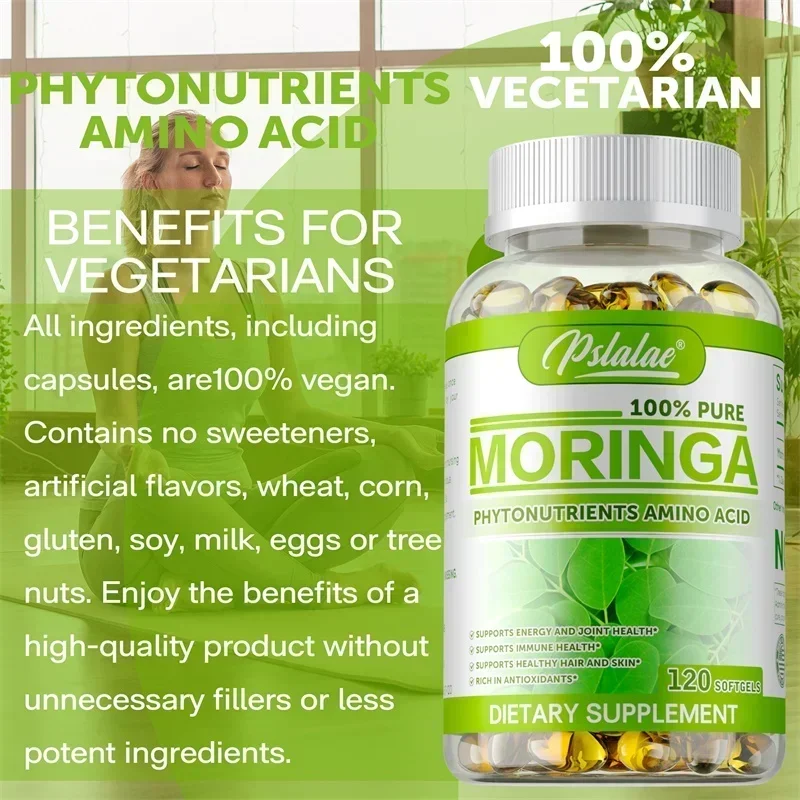 モリンガカプセル - 抗酸化作用、肌、髪、関節の健康をサポー - Moringa Leaf Powder のレビューと価格