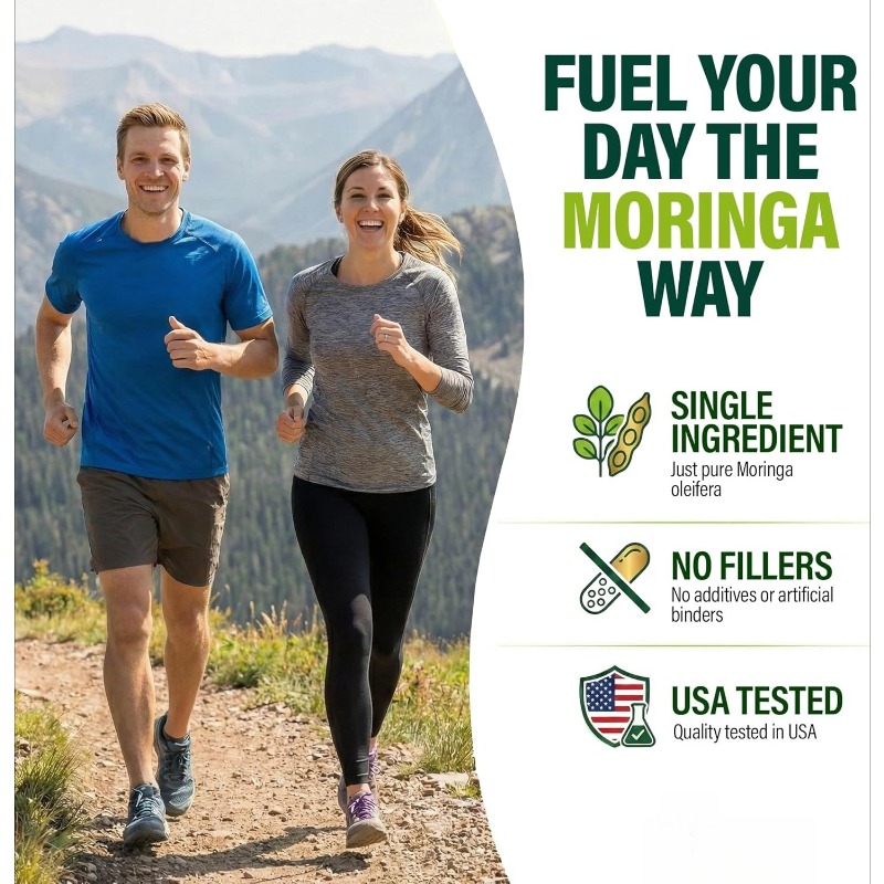 モリンガカプセル - 純粋なモリンガ葉粉末サプリメント、1回 - Moringa Leaf Powder のレビューと価格