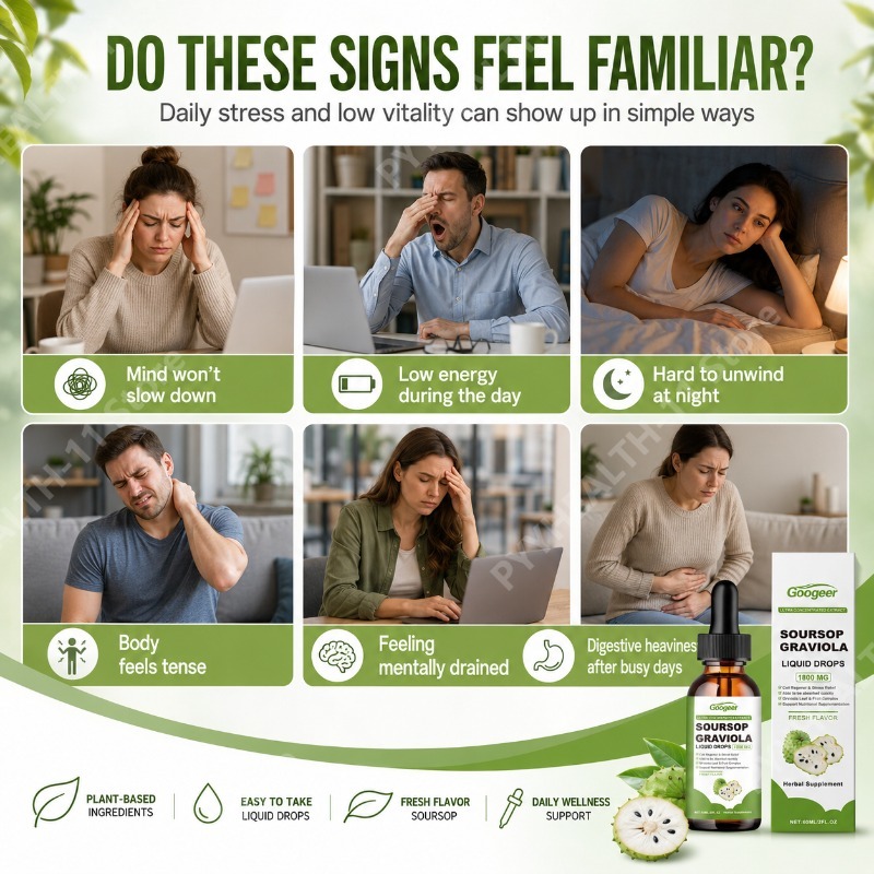 サワーソップ・グラビオラの葉と果実の液体ドロップ、ビタミンB - Herbal Wellness Drops のレビューと価格