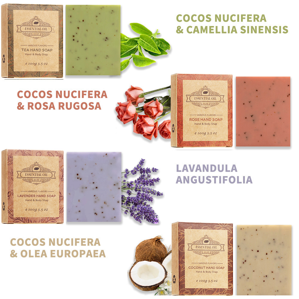 ラベンダー フロスト ソープ 4 パック - 4、ココナッツ - Herbal Wellness Tea のレビューと価格
